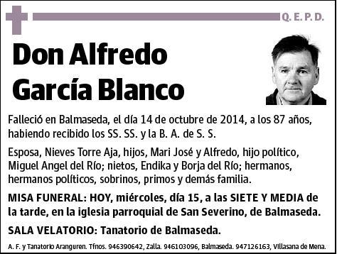 GARCIA BLANCO,ALFREDO