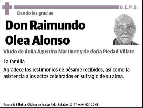 OLEA ALONSO,RAIMUNDO