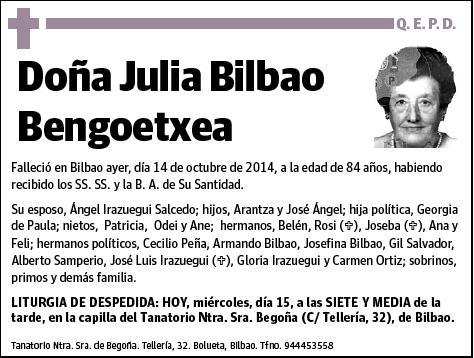 BILBAO BENGOETXEA,JULIA