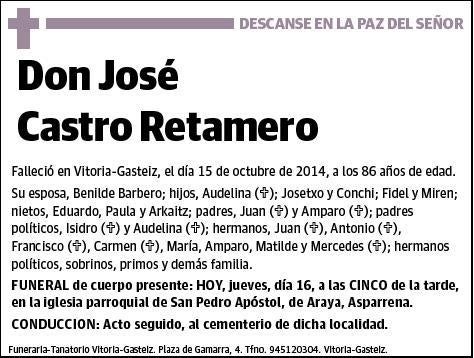 CASTRO RETAMERO,JOSE