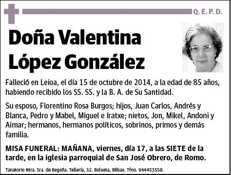 LOPEZ GONZALEZ,VALENTINA