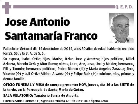 SANTAMARIA FRANCO,JOSE ANTONIO