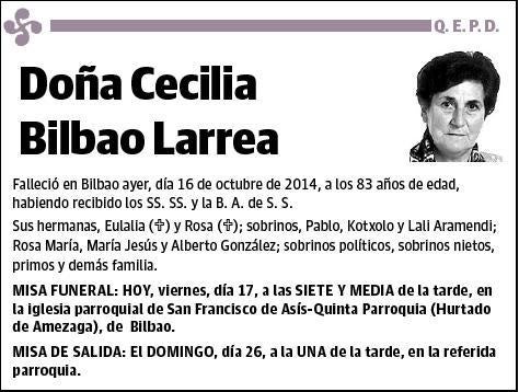 BILBAO LARREA,CECILIA