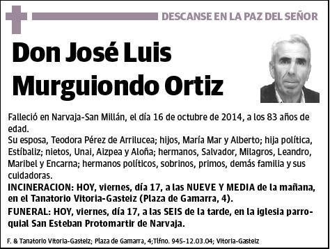 MURGUIONDO ORTIZ,JOSE LUIS