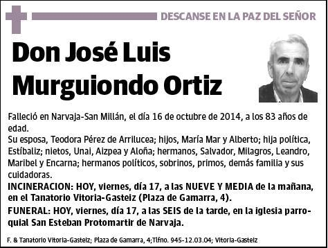 MURGUIONDO ORTIZ,JOSE LUIS