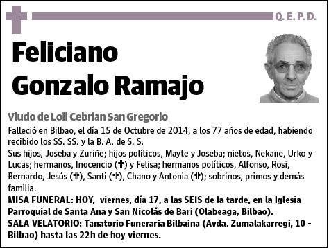 GONZALO RAMAJO,FELICIANO