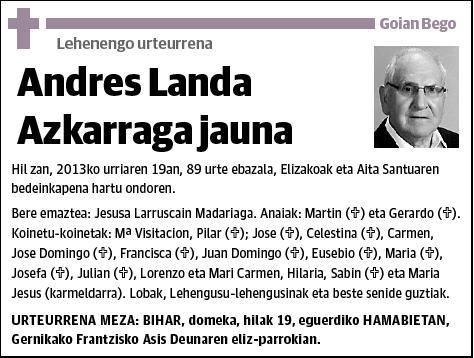 LANDA AZKARRAGA,ANDRES