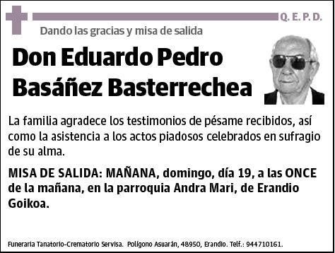 BASAÑEZ BASTERRECHEA,EDUARDO PEDRO