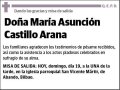 CASTILLO ARANA,MARÍA ASUNCIÓN