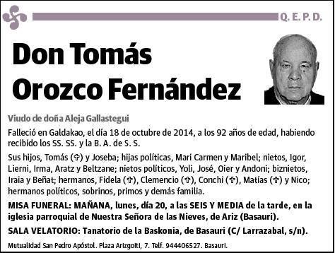 OROZKO FERNANDEZ,TOMAS