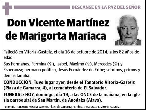 MARTINEZ DE MARIGORTA MARIACA,VICENTE