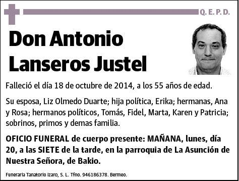 LANSEROS JUSTEL,ANTONIO