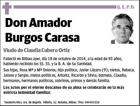 BURGOS CARASA,AMADOR