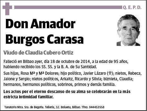 BURGOS CARASA,AMADOR