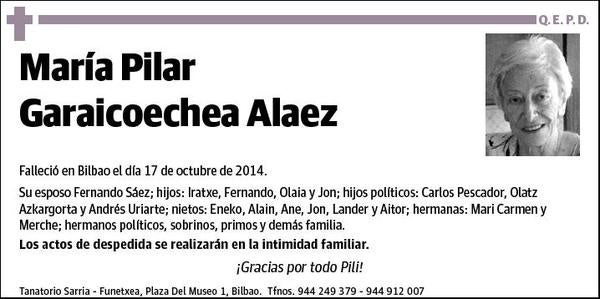 GARAICOECHEA ALAEZ,MARIA PILAR