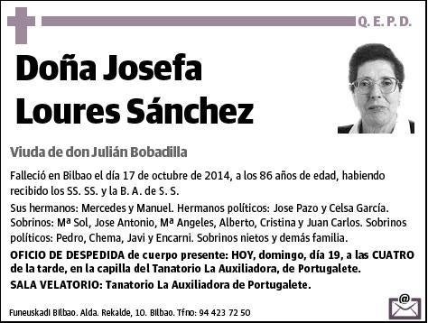 LOURES SANCHEZ,JOSEFA