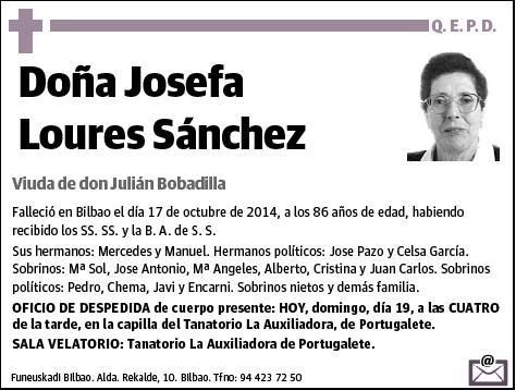 LOURES SANCHEZ,JOSEFA