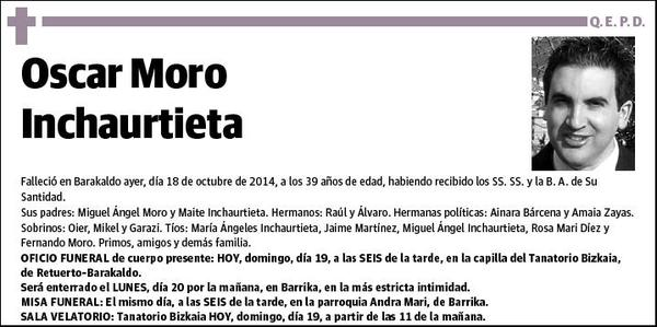 MORO INCHAURTIETA,OSCAR