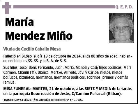 MENDEZ MIÑO,MARIA