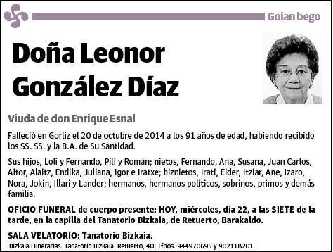 GONZALEZ DIAZ,LEONOR