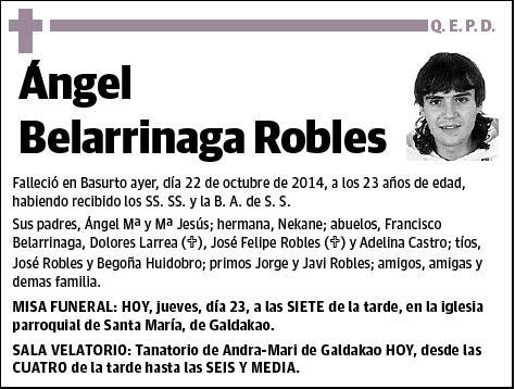 BELARRINAGA ROBLES,ANGEL