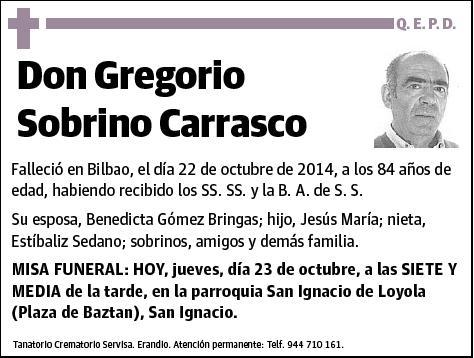 SOBRINO CARRASCO,GREGORIO