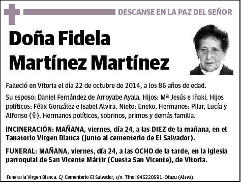 MARTINEZ MARTINEZ,FIDELA