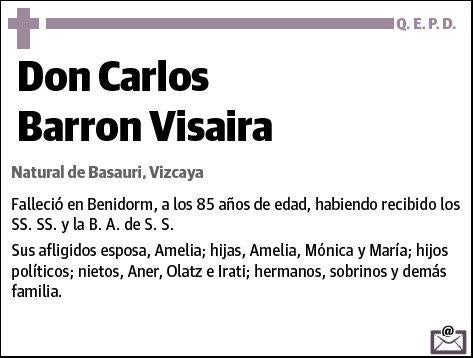 BARRON VISAIRA,CARLOS