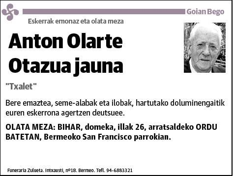 OLARTE OTAZUA,ANTON