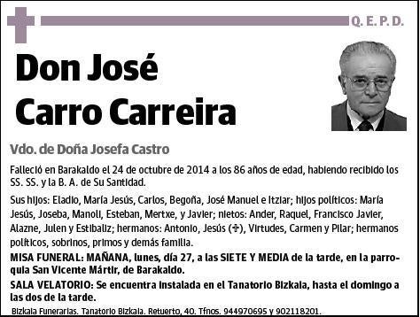 CARRO CARREIRA,JOSE