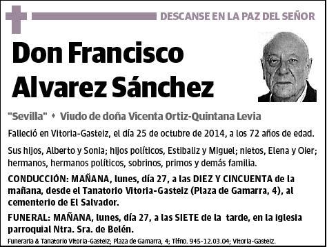 ALVAREZ SANCHEZ,FRANCISCO