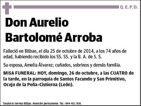 BARTOLOME ARROBA,AURELIO