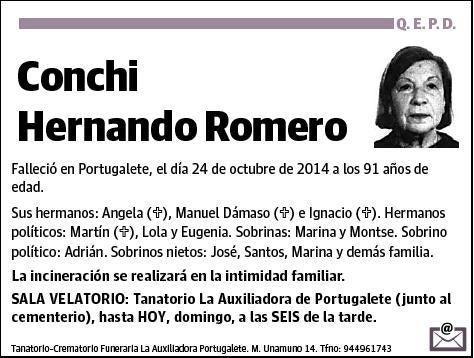 HERNANDO ROMERO,CONCHI