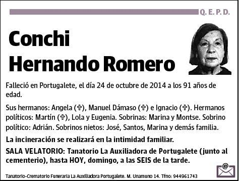 HERNANDO ROMERO,CONCHI