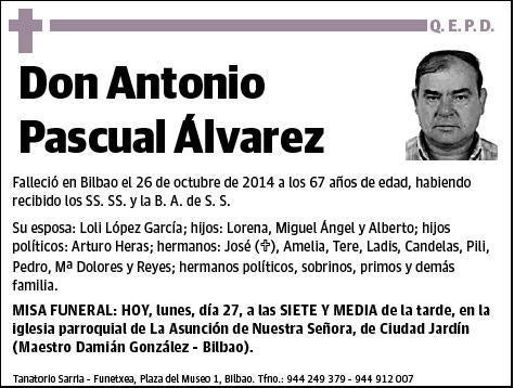 PASCUAL ALVAREZ,ANTONIO