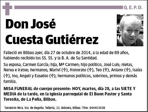 CUESTA GUTIERREZ,JOSE