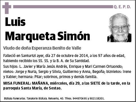 MARQUETA SIMON,LUIS