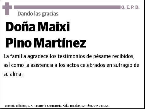 PINO MARTINEZ,MAIXI