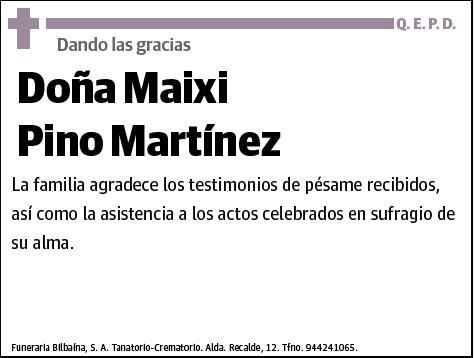 PINO MARTINEZ,MAIXI