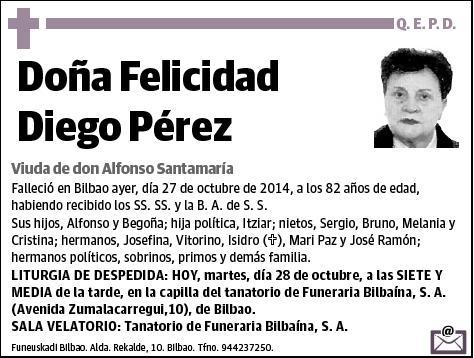 DIEGO PEREZ,FELICIDAD