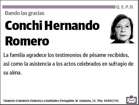 HERNANDO ROMERO,CONCHI