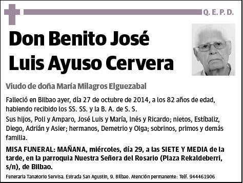 AYUSO CERVERA,BENITO JOSE LUIS