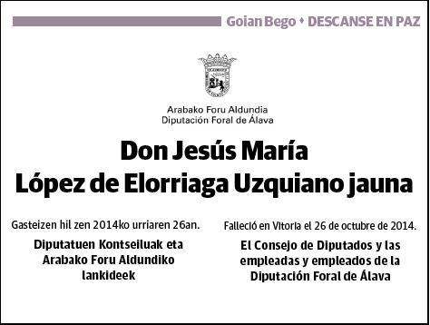 LOPEZ DE ELORRIAGA UZQUIANO,JESUS MARIA