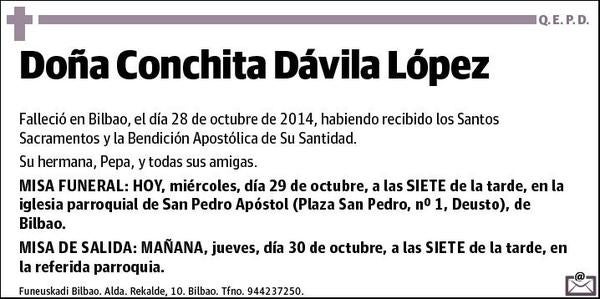 DAVILA LOPEZ,CONCHITA