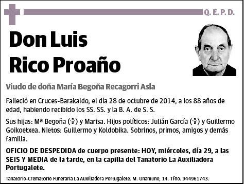 RICO PROAÑO,LUIS