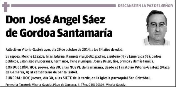 SAEZ DE GORODA SANTAMARIA,JOSE ANGEL