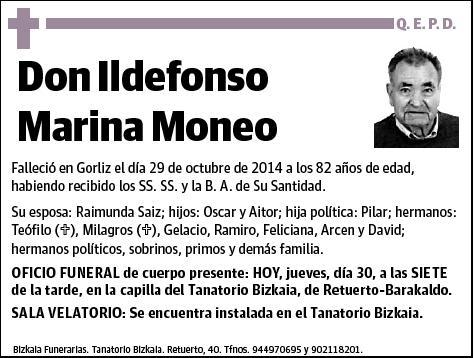 MARINA MONEO,ILDEFONSO