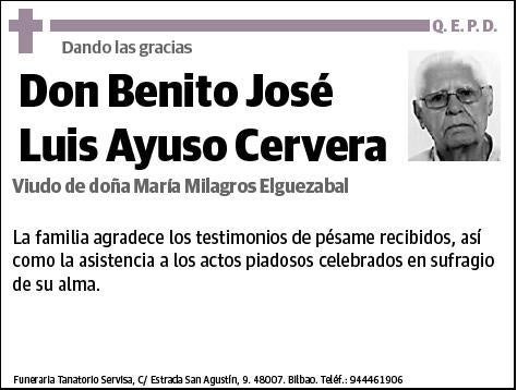 AYUSO CERVERA,BENITO JOSE LUIS