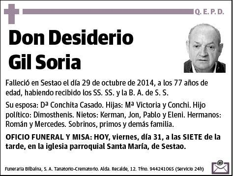 GIL SORIA,DESIDERIO