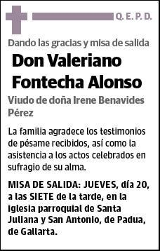 FONTECHA ALONSO,VALERIANO